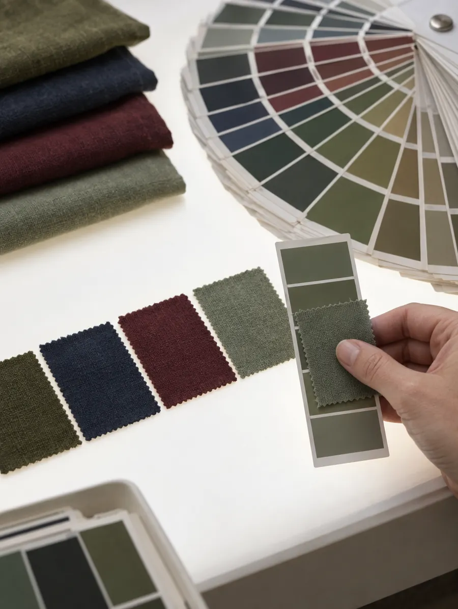 How fabric is dyed to match a Pantone colour
