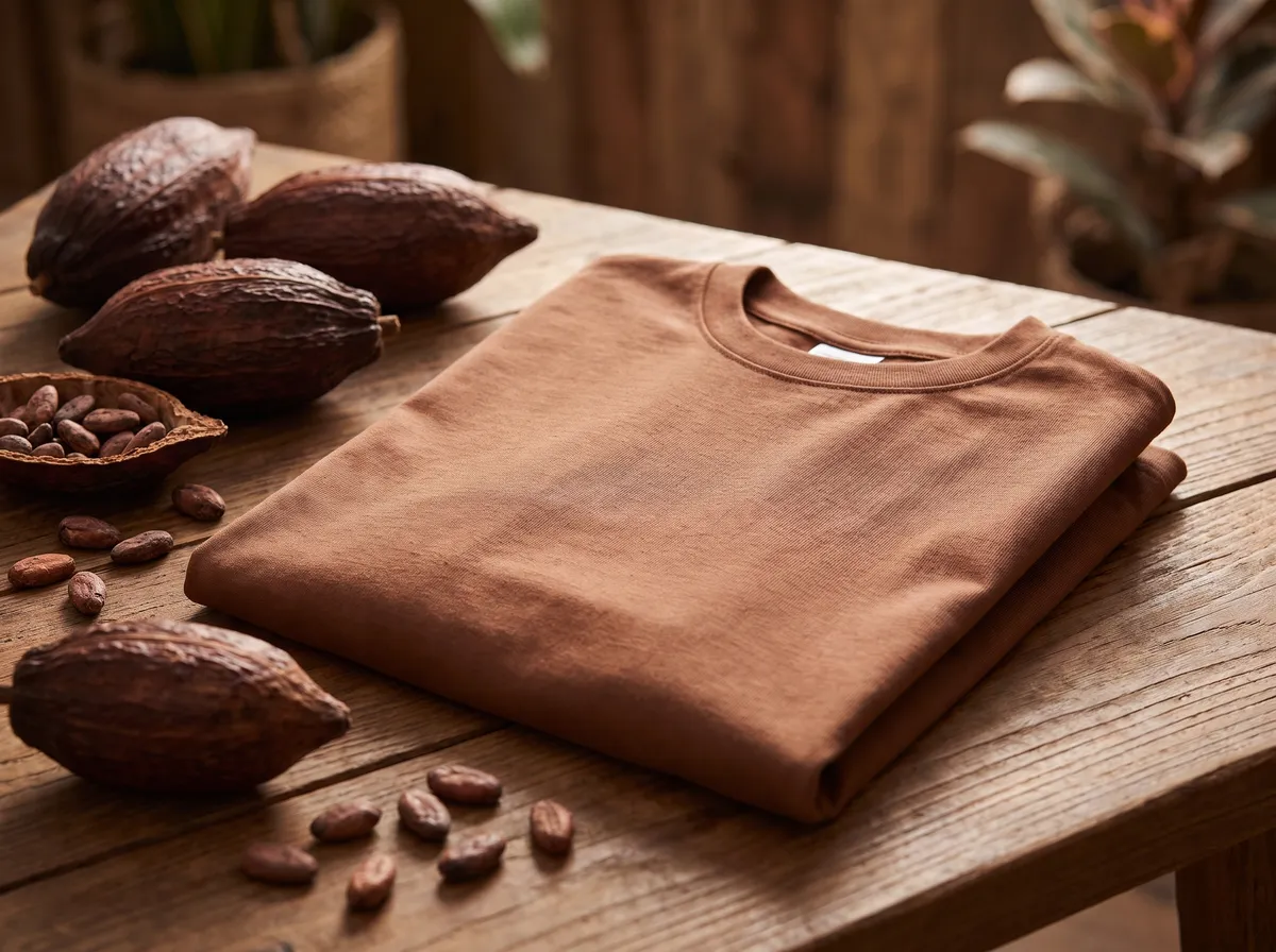 Classic Oversized in Mocha, beside cocoa