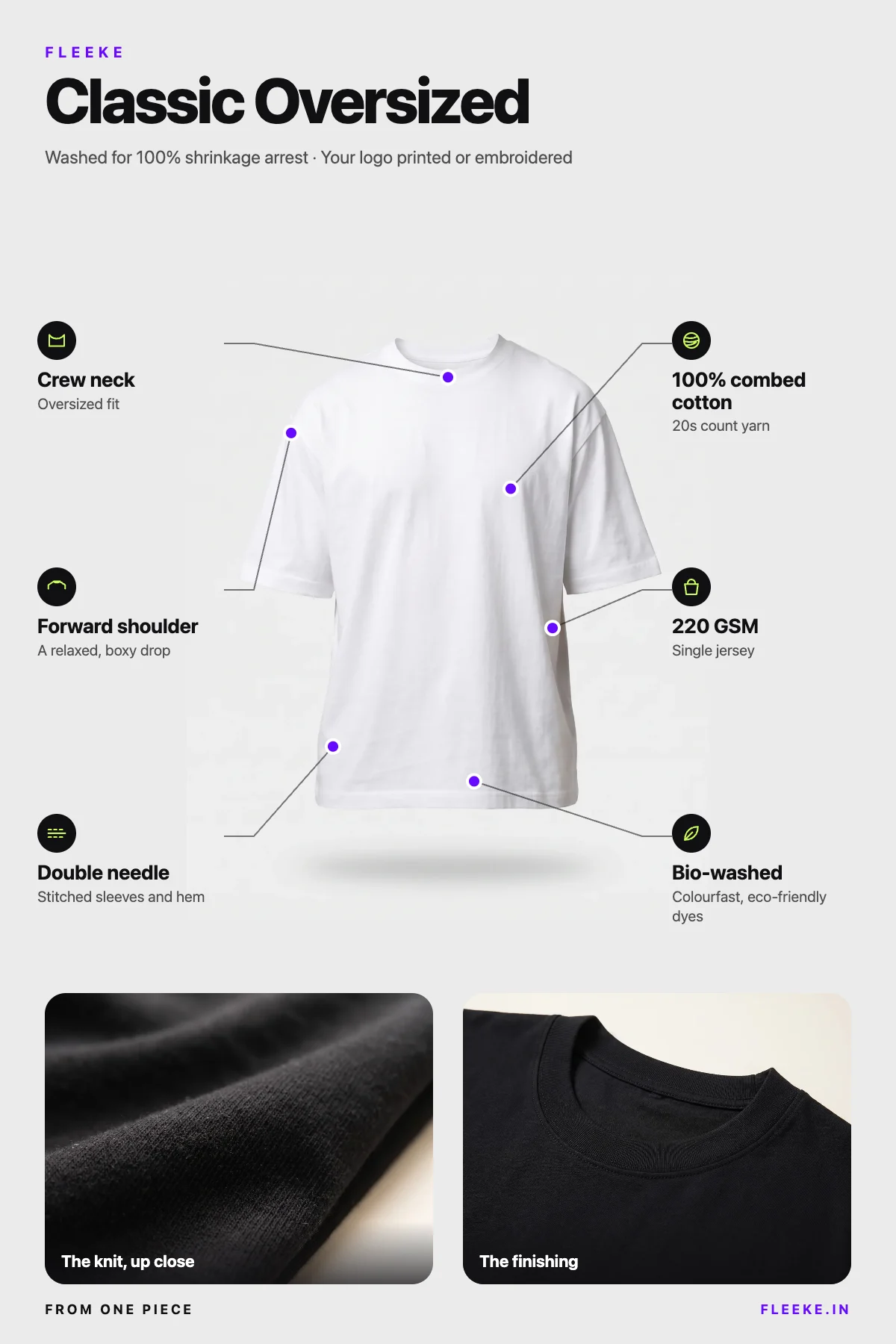 Classic Oversized: the fabric, weight, fit and finishing, called out