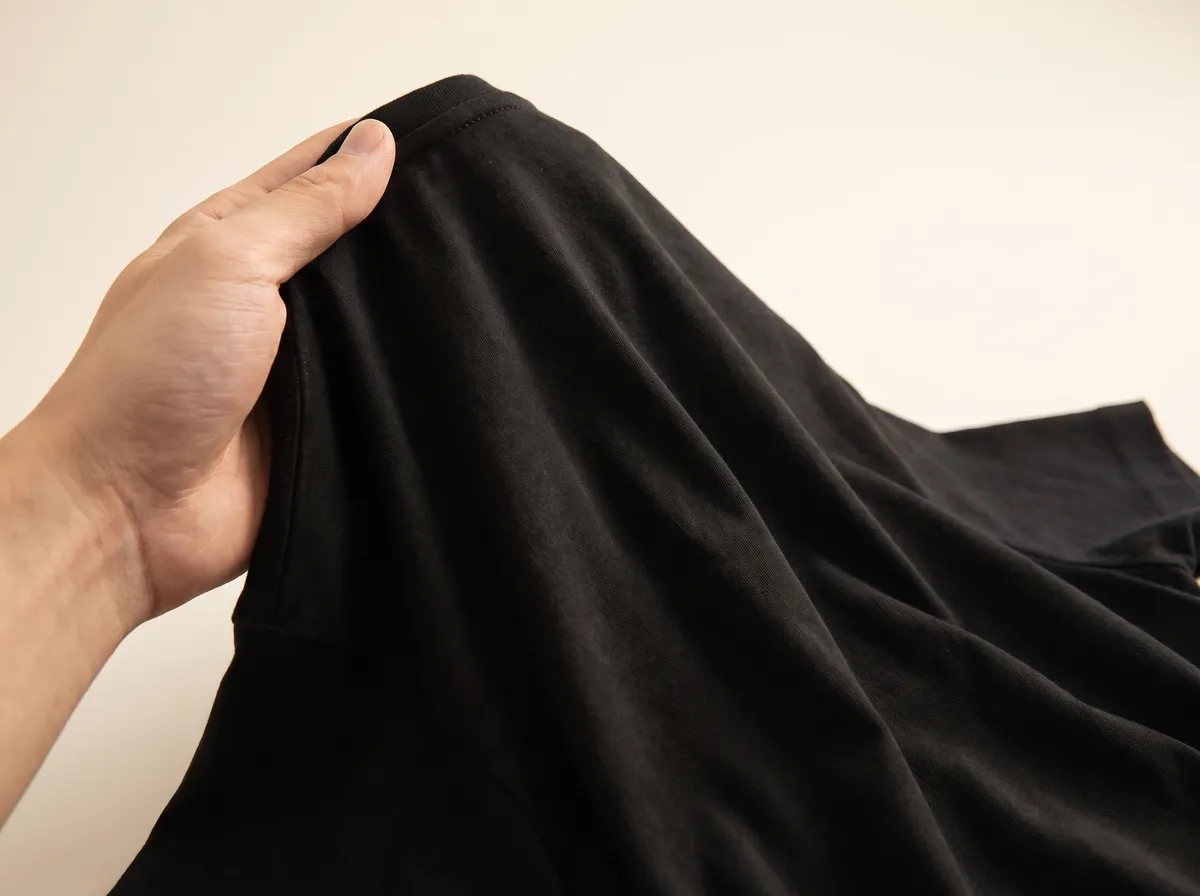 The t-shirt held up, showing the weight of the fabric