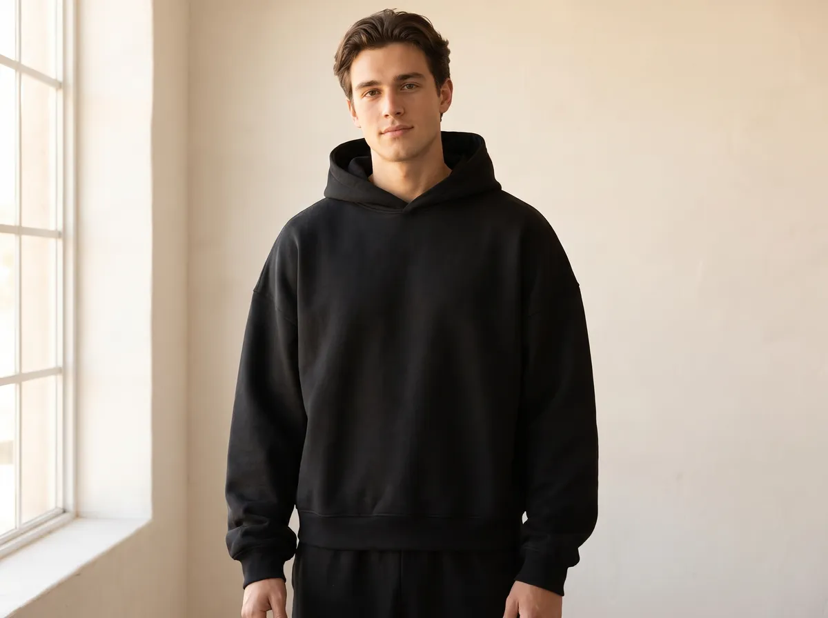 The oversized hoodie worn