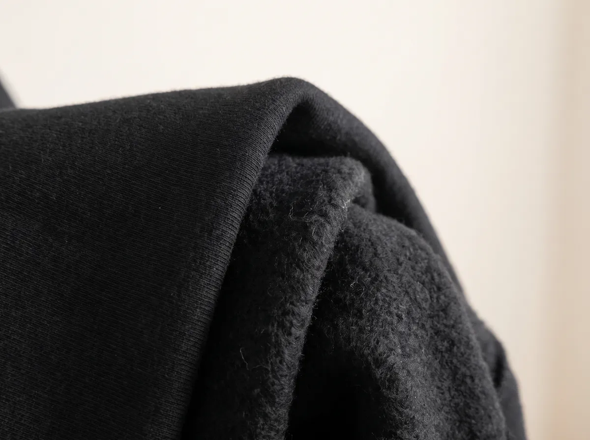 Close-up of the cotton fleece