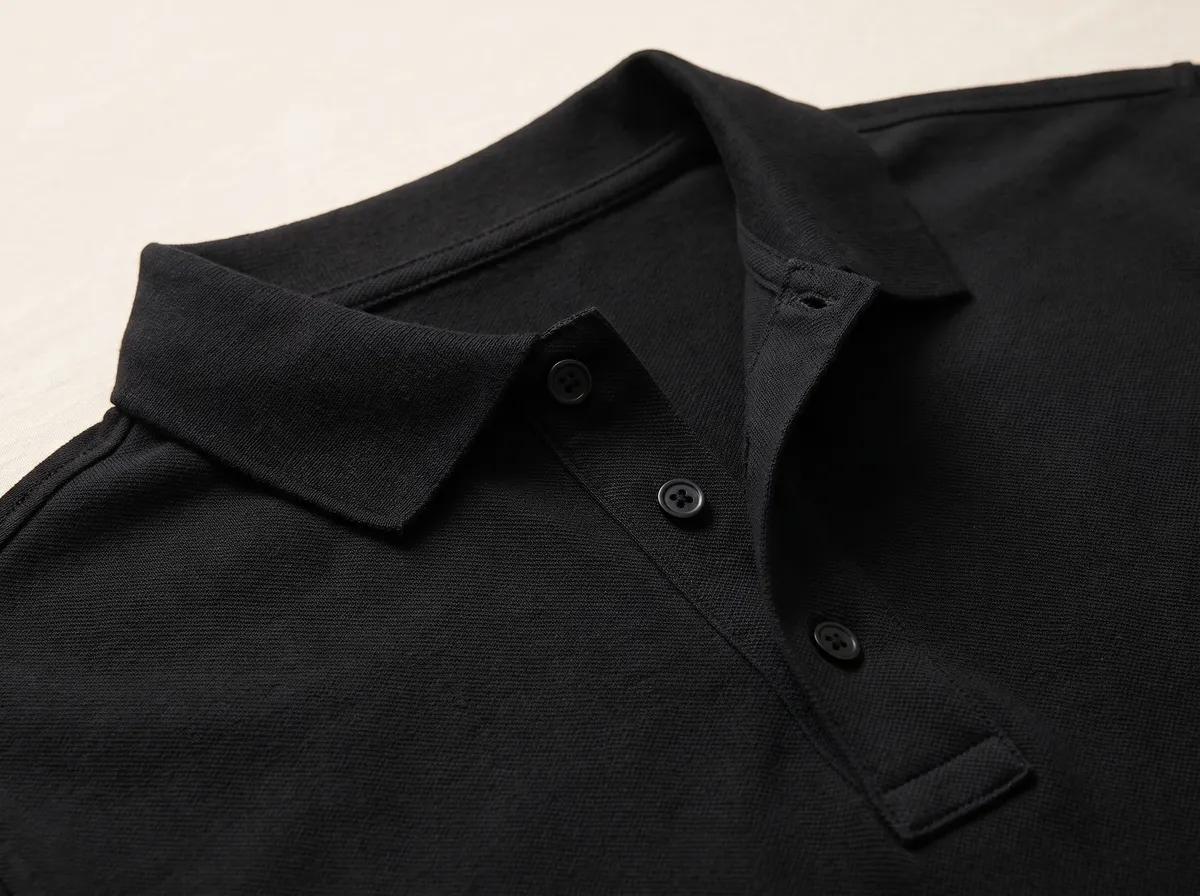 Close-up of the box placket and the side slit