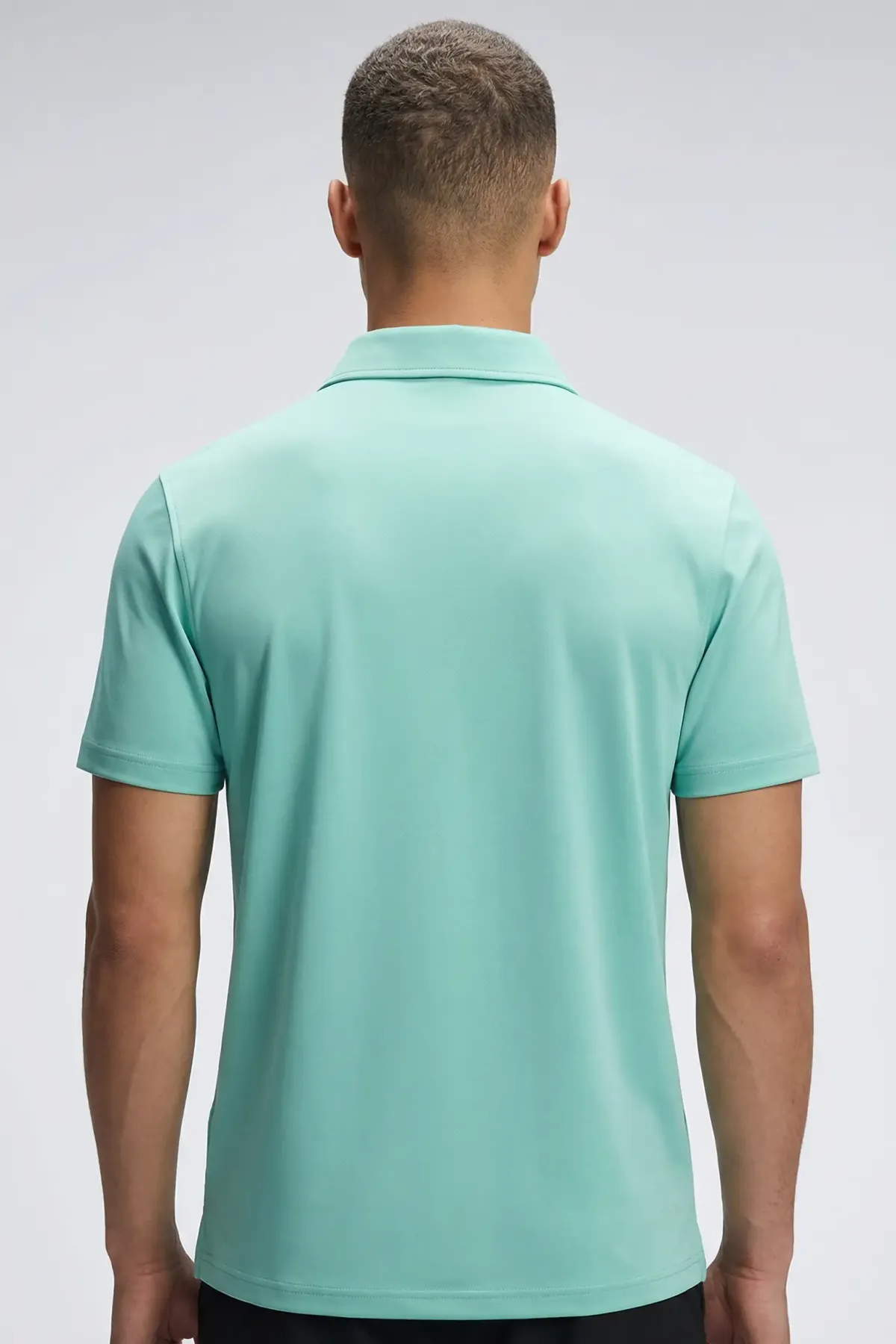 Active Polo in Ice Green, back