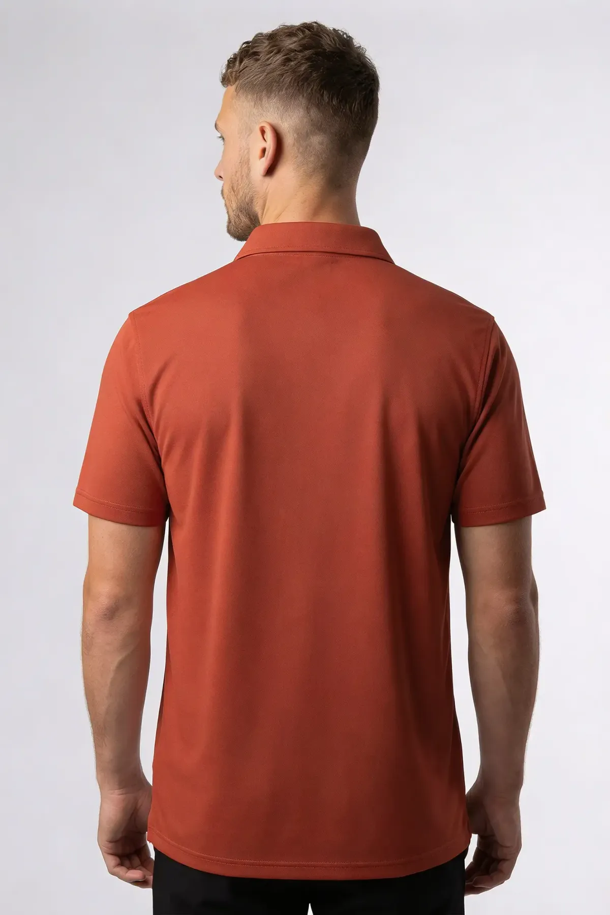 Active Polo in Woody Orange