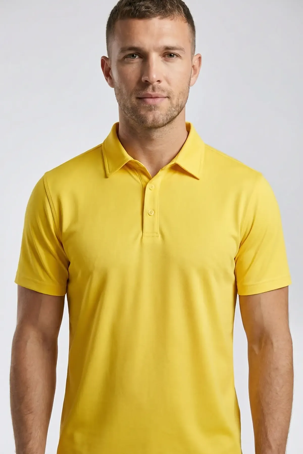Men's Active Polo in Yellow
