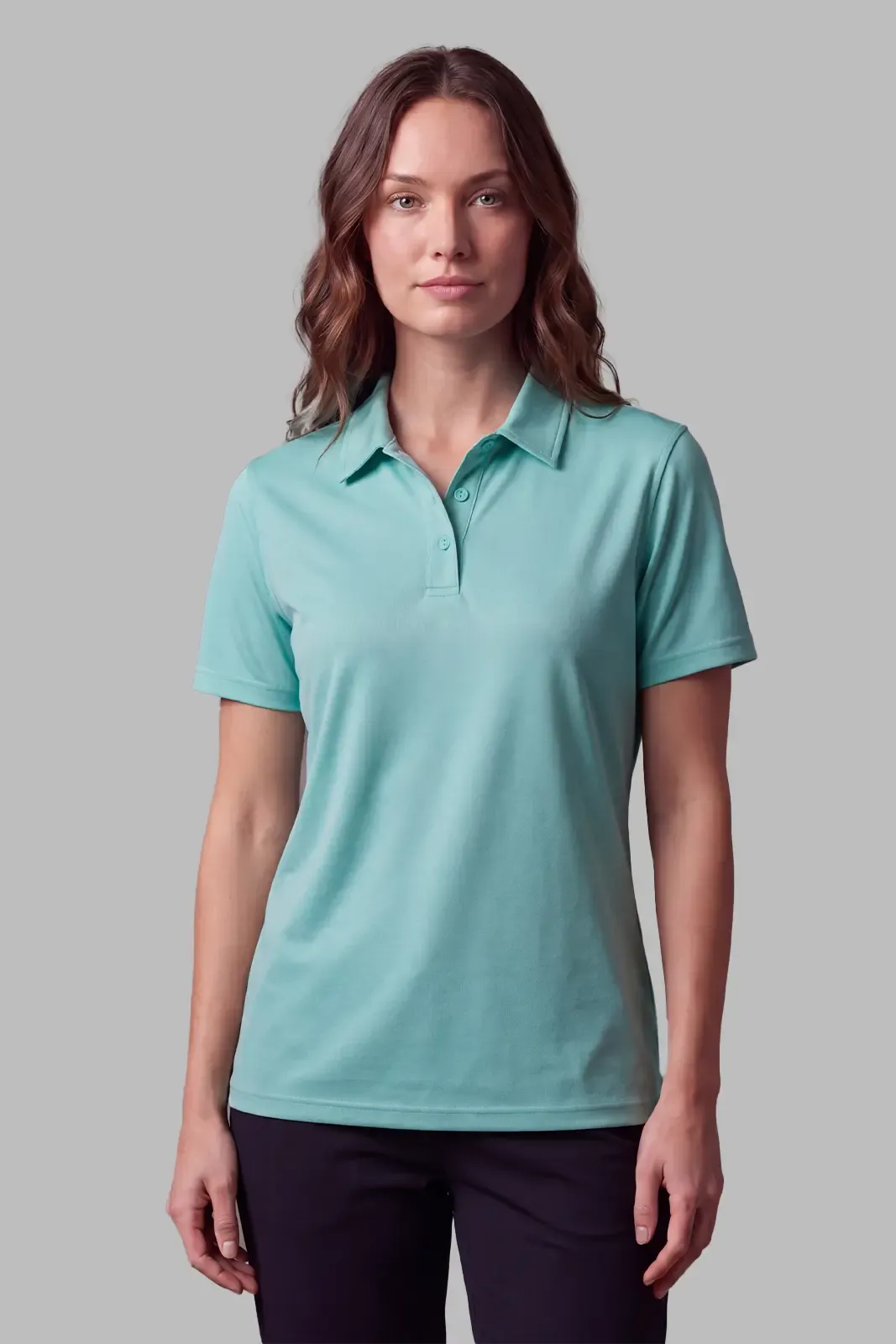 Women's Active Polo in Ice Green