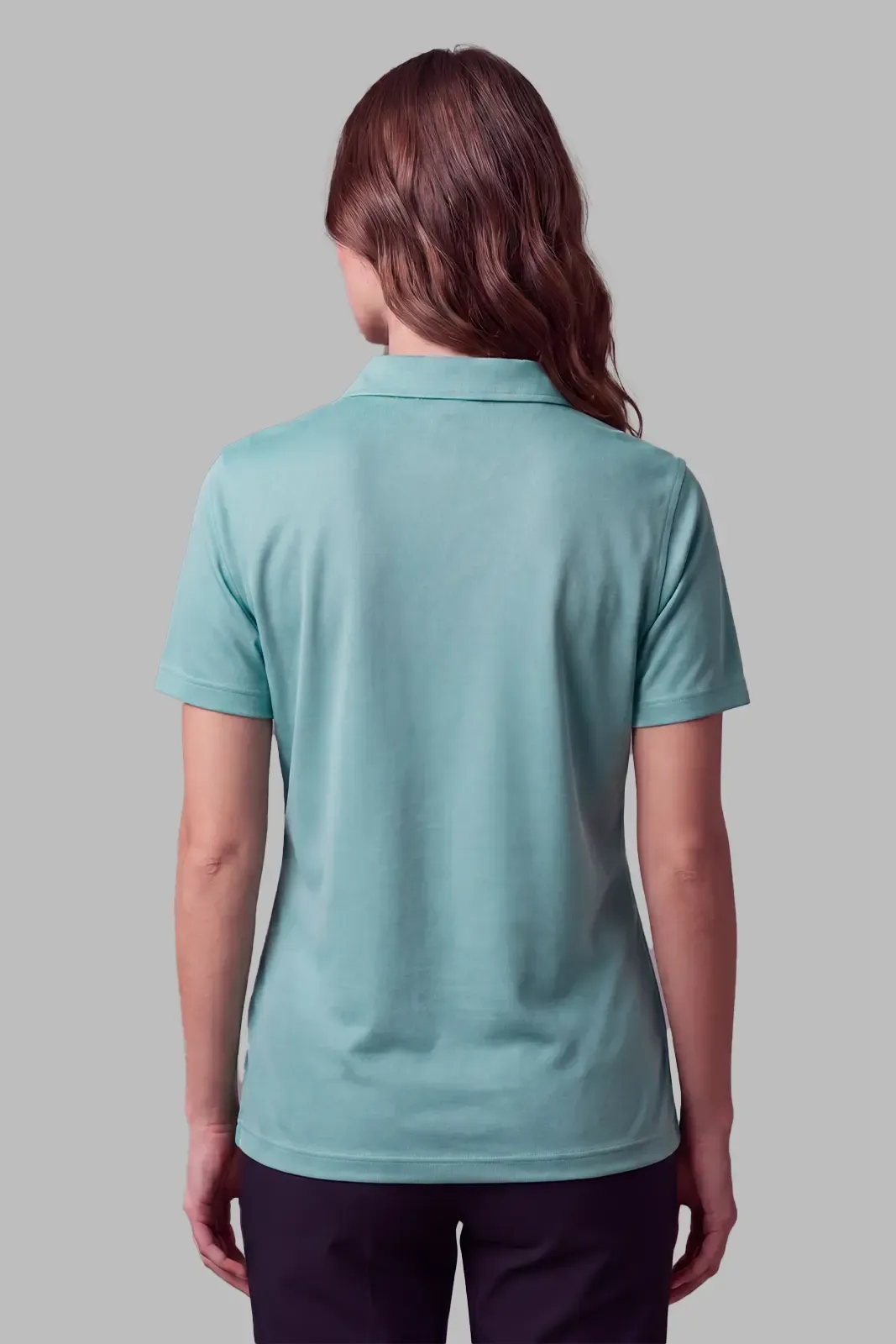 Active Polo in Ice Green, back