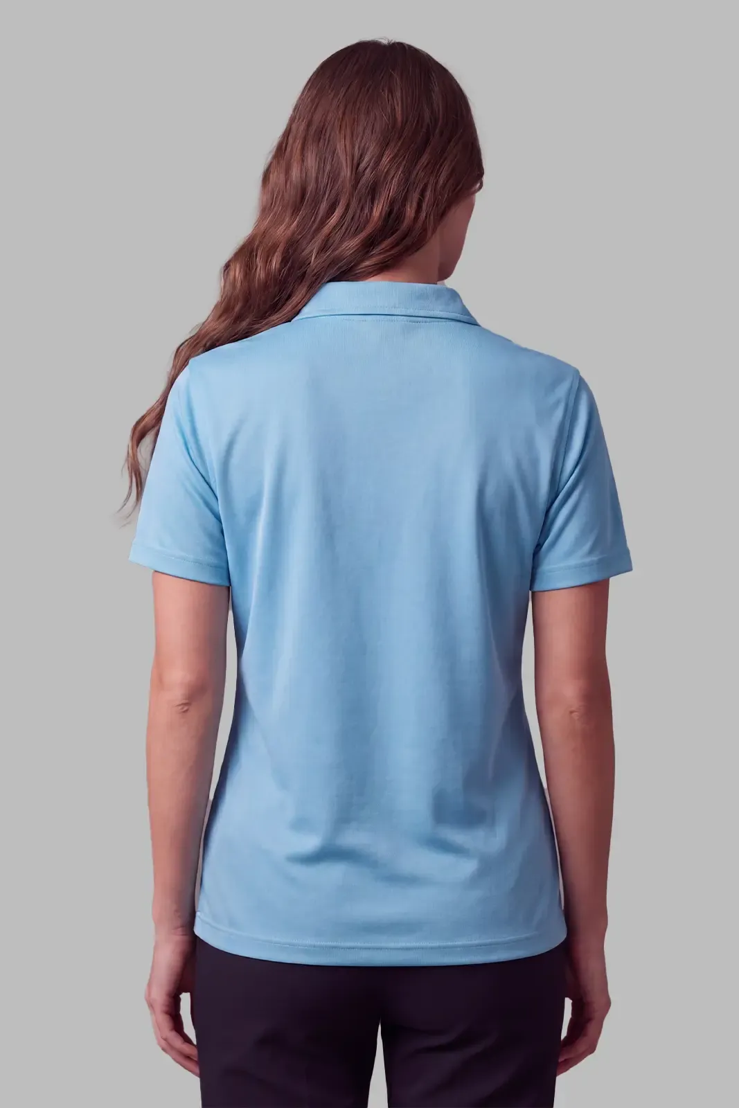 Active Polo in Sky Blue, back
