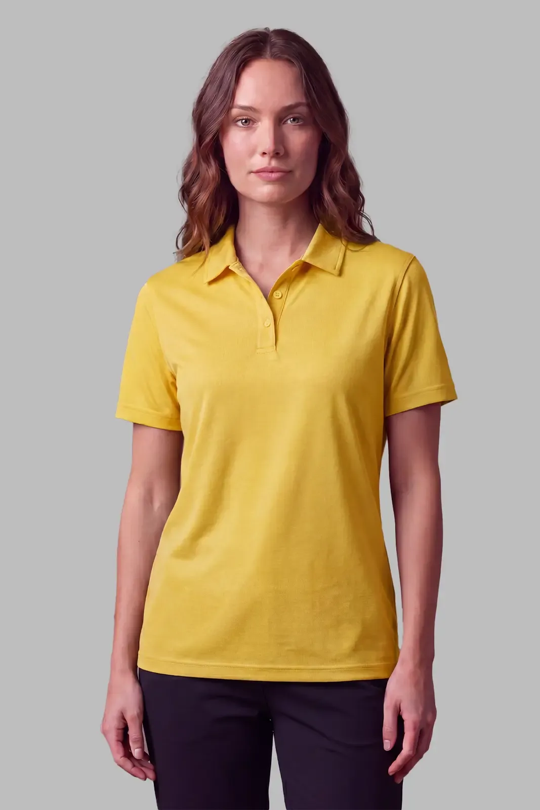 Women's Active Polo in Yellow