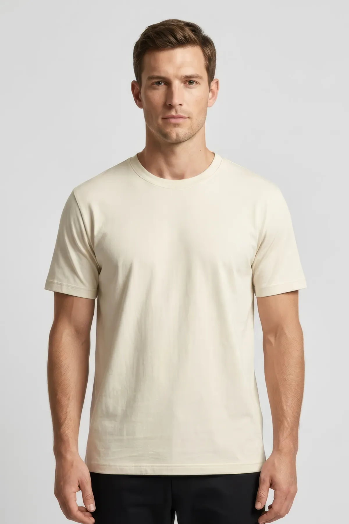Men's Classic Crewneck in Cream