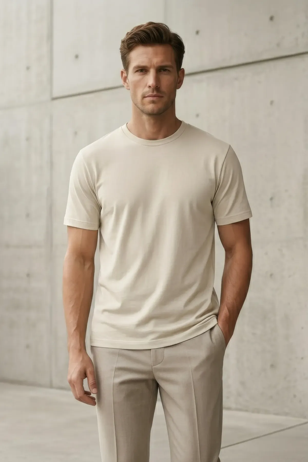 Classic Crewneck in Cream