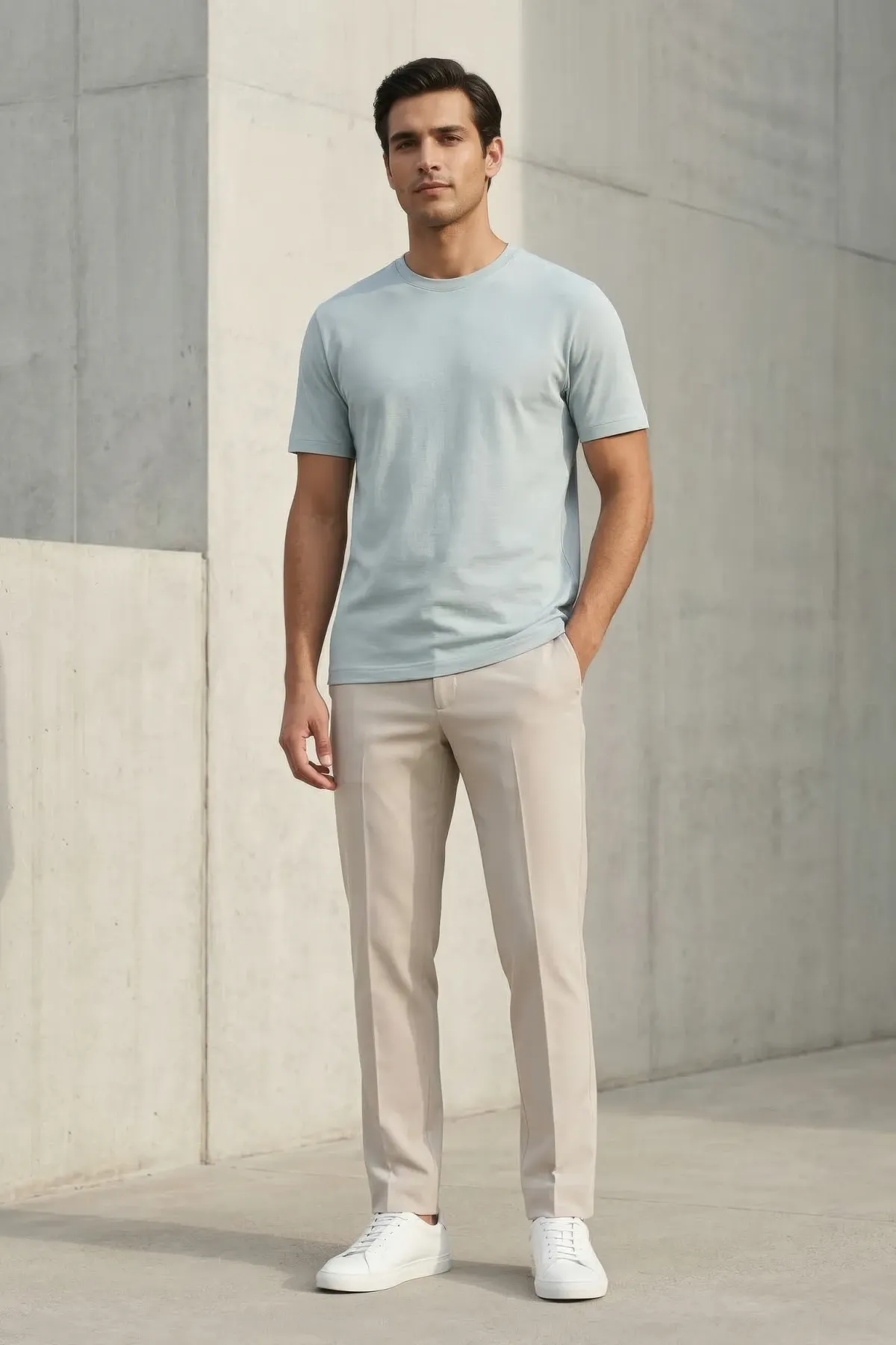 Classic Crewneck in Light Blue