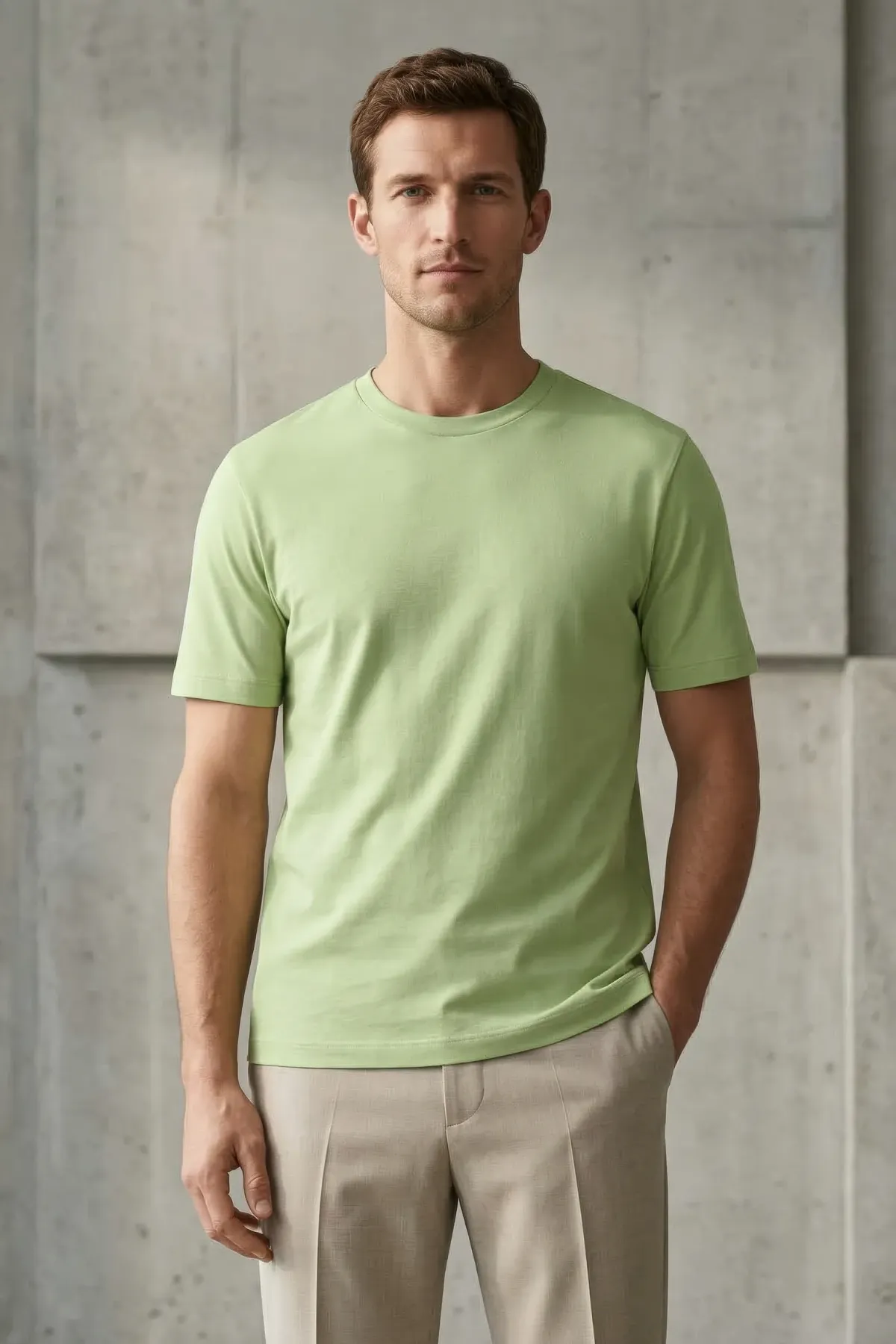 Classic Crewneck in Light Green