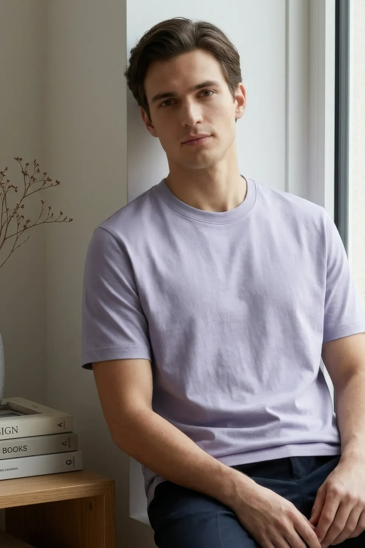 Classic Crewneck in Lilac