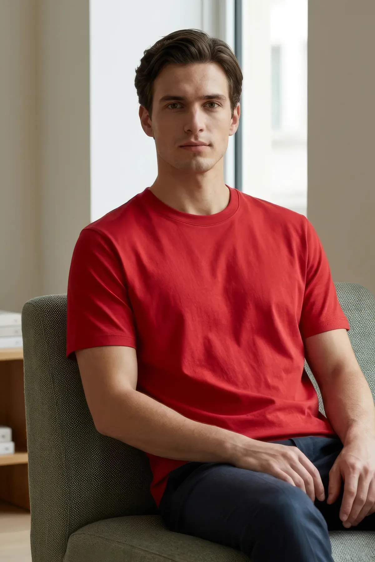 Classic Crewneck in Red