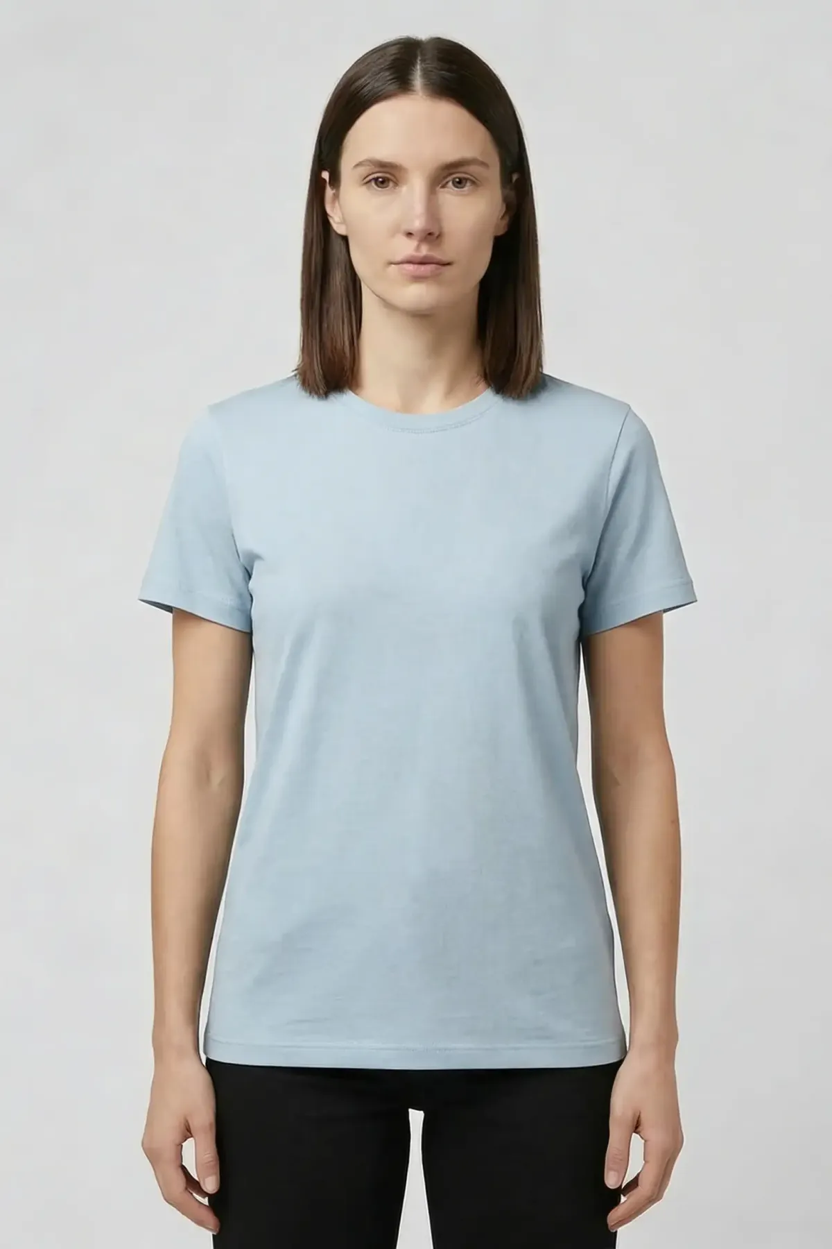 Women's Classic Crewneck in Light Blue