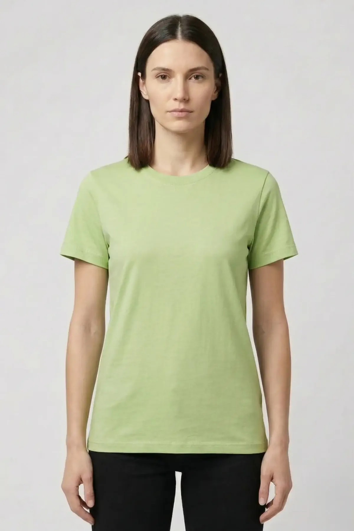 Women's Classic Crewneck in Light Green