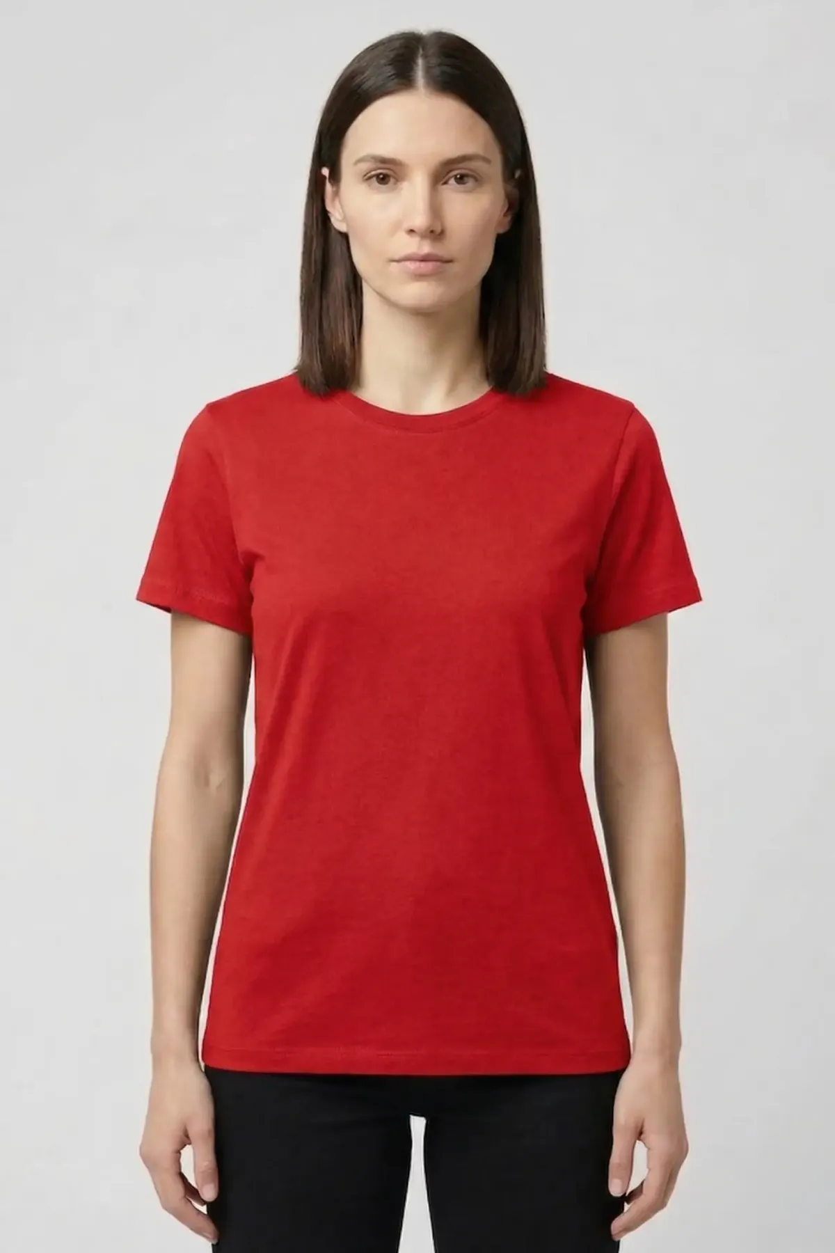 Women's Classic Crewneck in Red