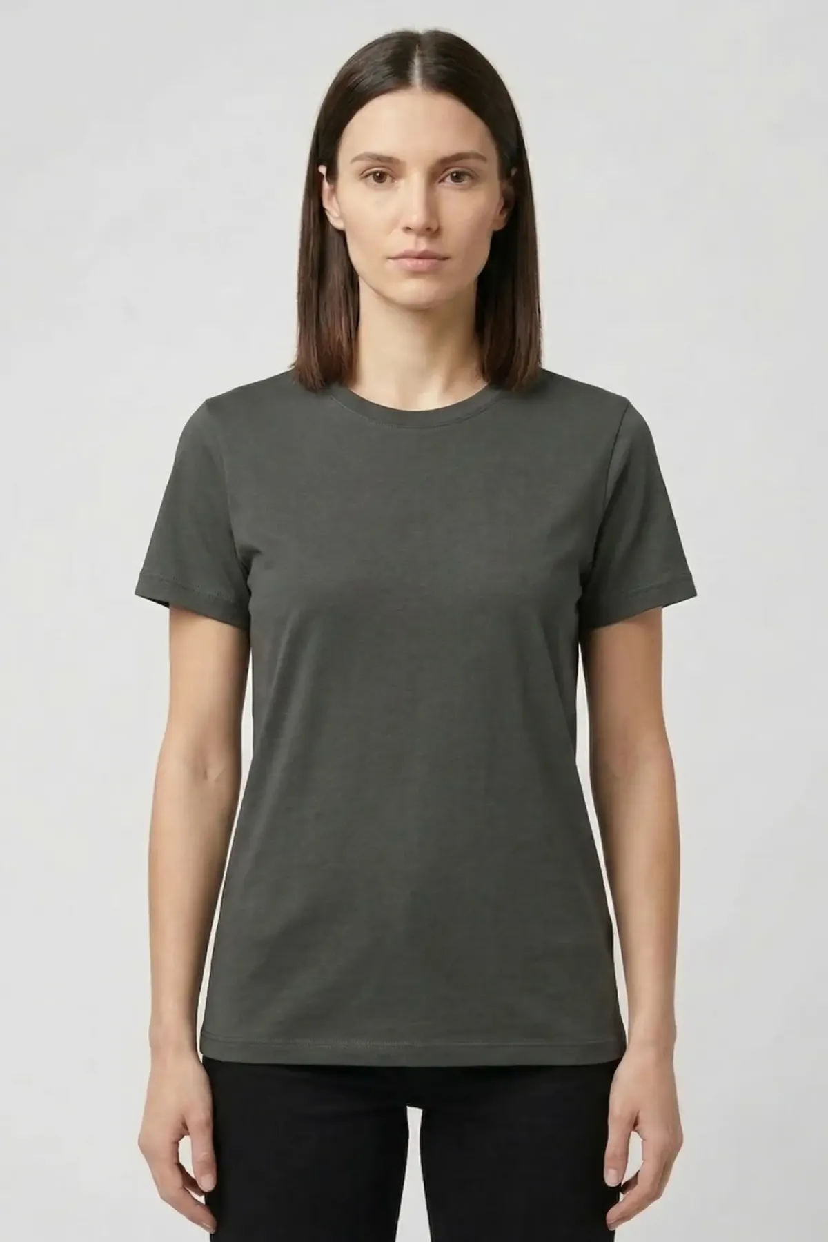 Women's Classic Crewneck in Soft Grey
