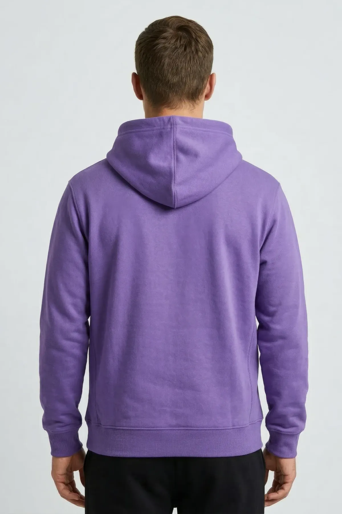 Classic Hoodie in Dark Purple, back