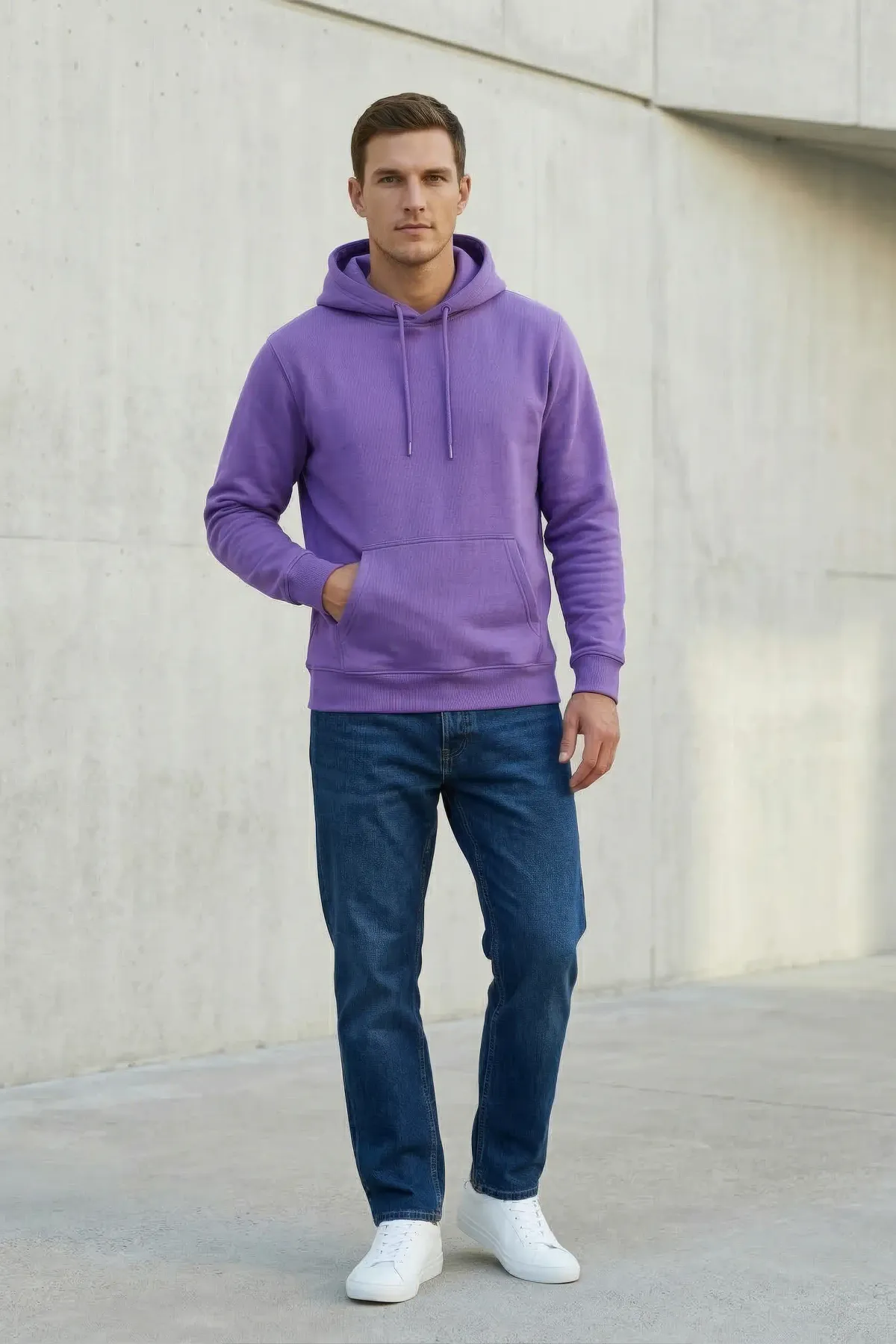 Classic Hoodie in Dark Purple