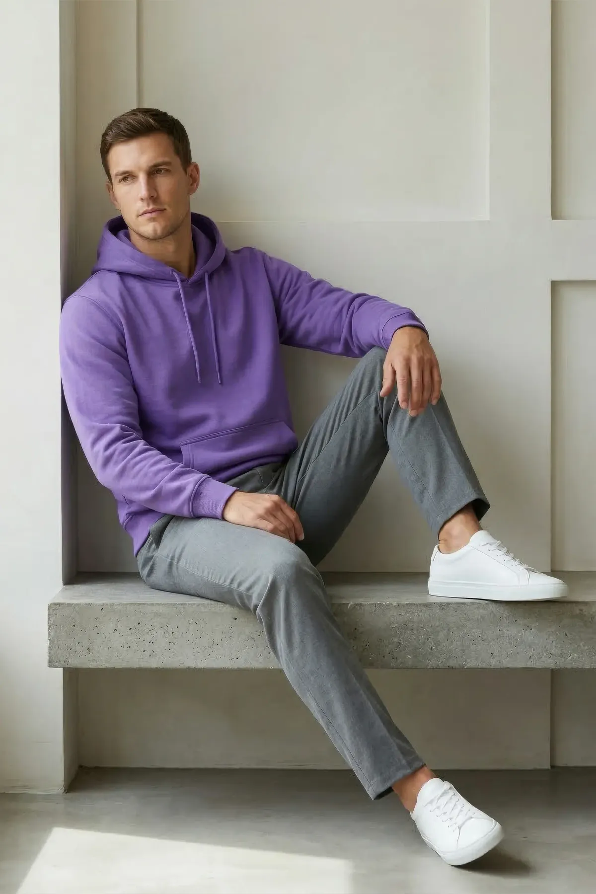 Classic Hoodie in Dark Purple