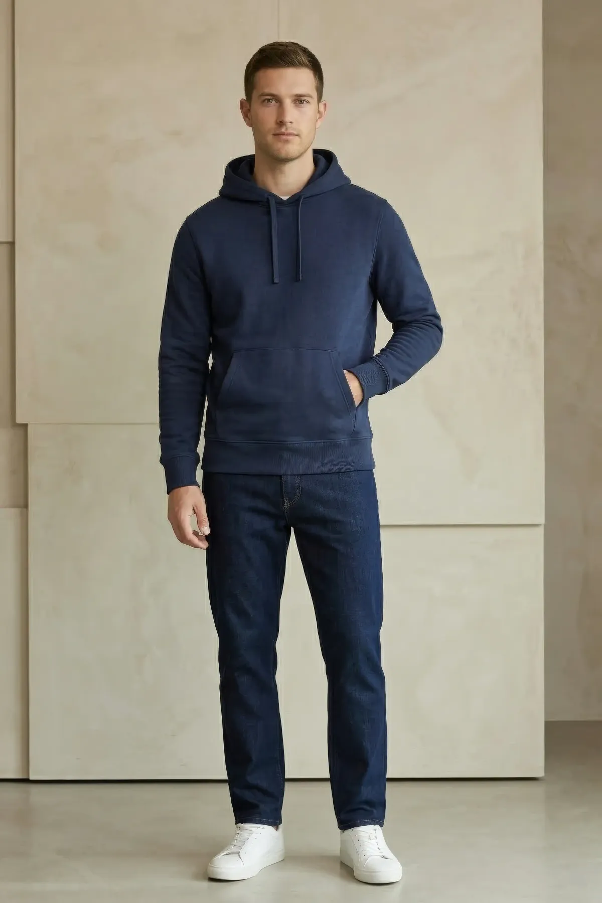 Classic Hoodie in Navy