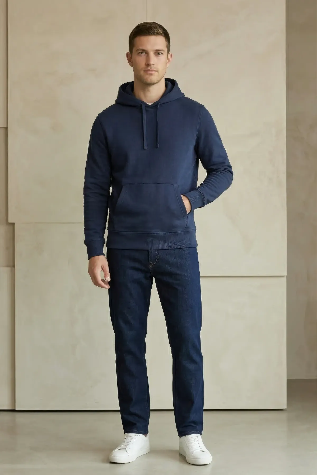 Classic Hoodie in Navy