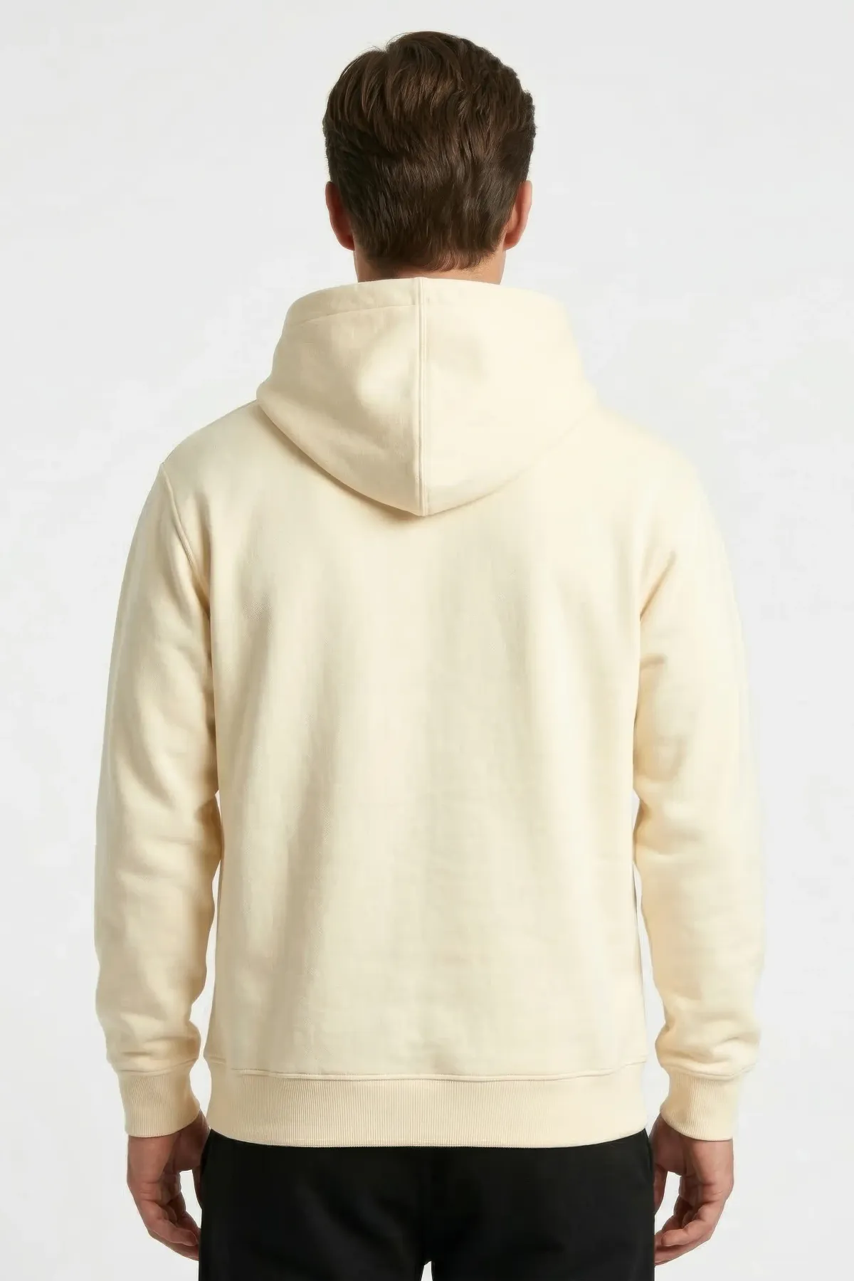 Classic Hoodie in Off White, back