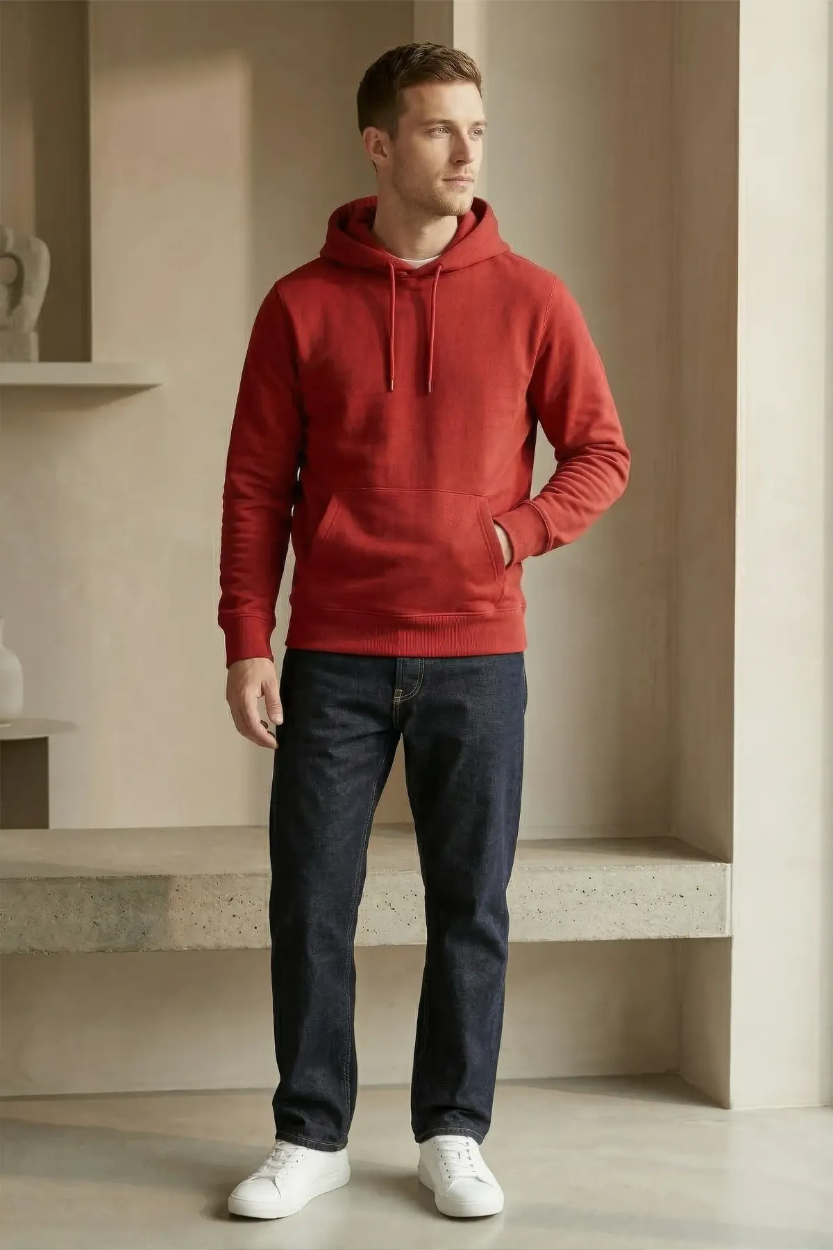 Classic Hoodie in Red