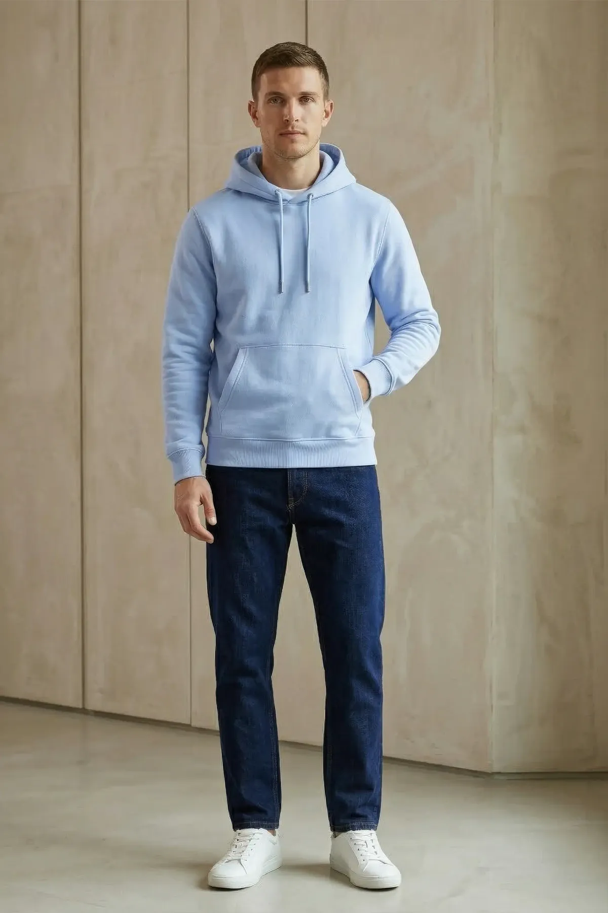 Classic Hoodie in Sky Blue