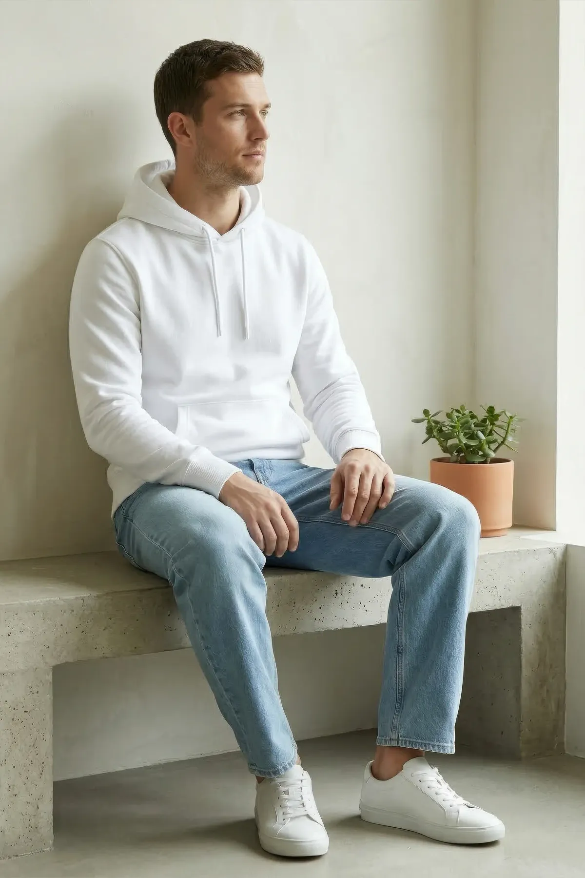 Classic Hoodie in White