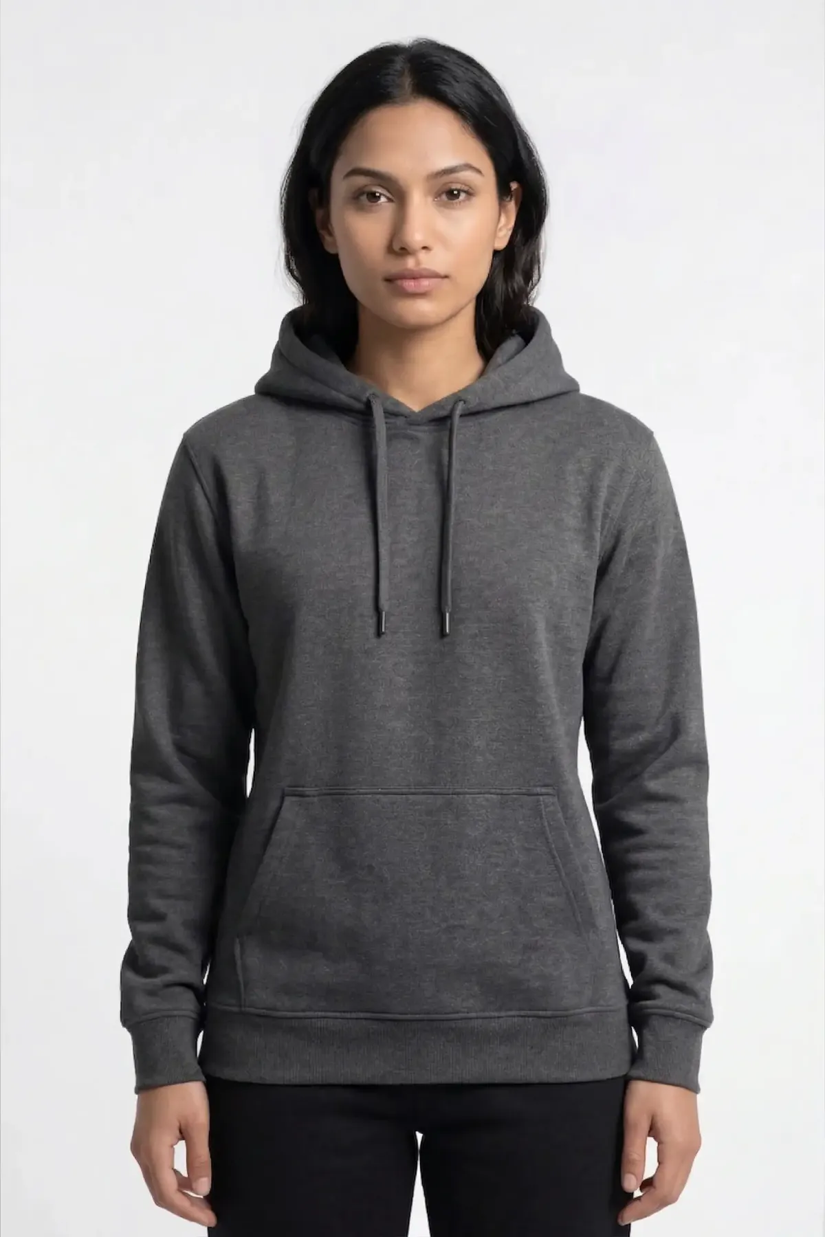 Women's Classic Hoodie in Charcoal Melange