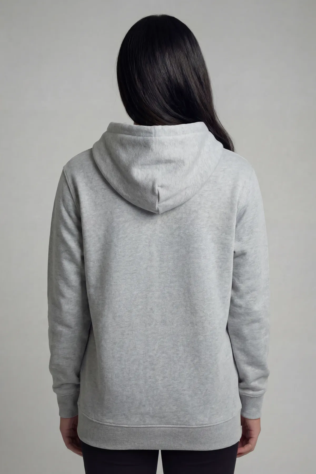 Classic Hoodie in Grey Melange, back