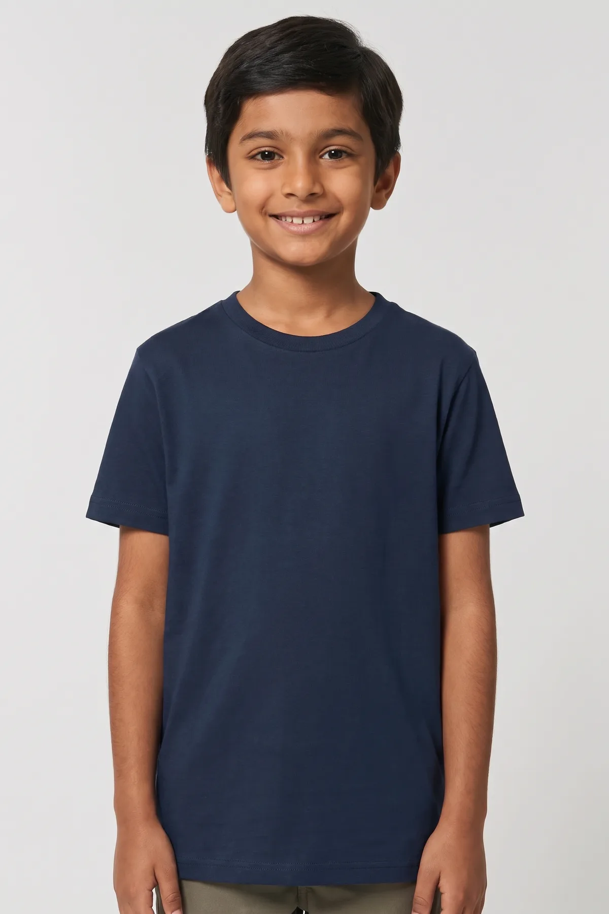 Classic Kids Crewneck Tee in Navy