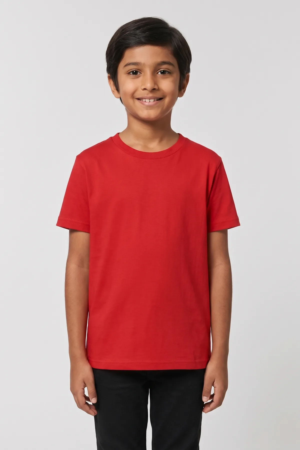 Classic Kids Crewneck Tee in Red