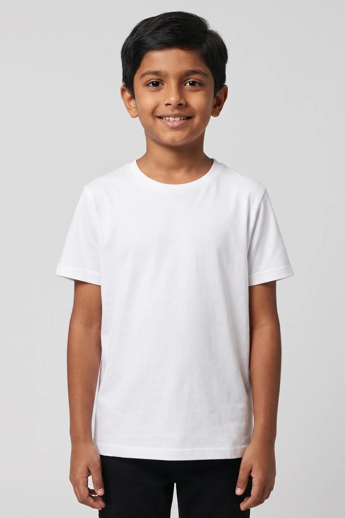 Classic Kids Crewneck Tee in White