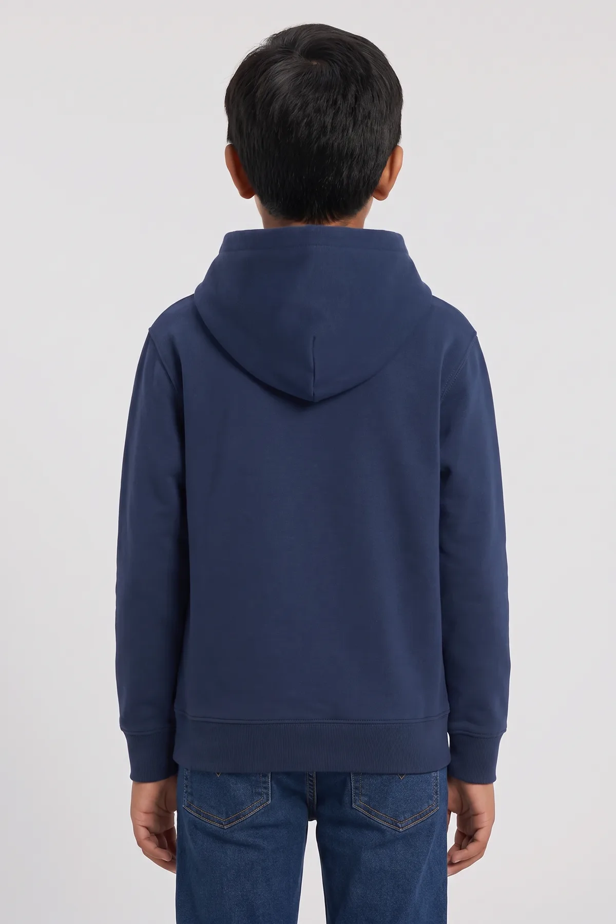 Classic Kids Hoodie in Navy, back