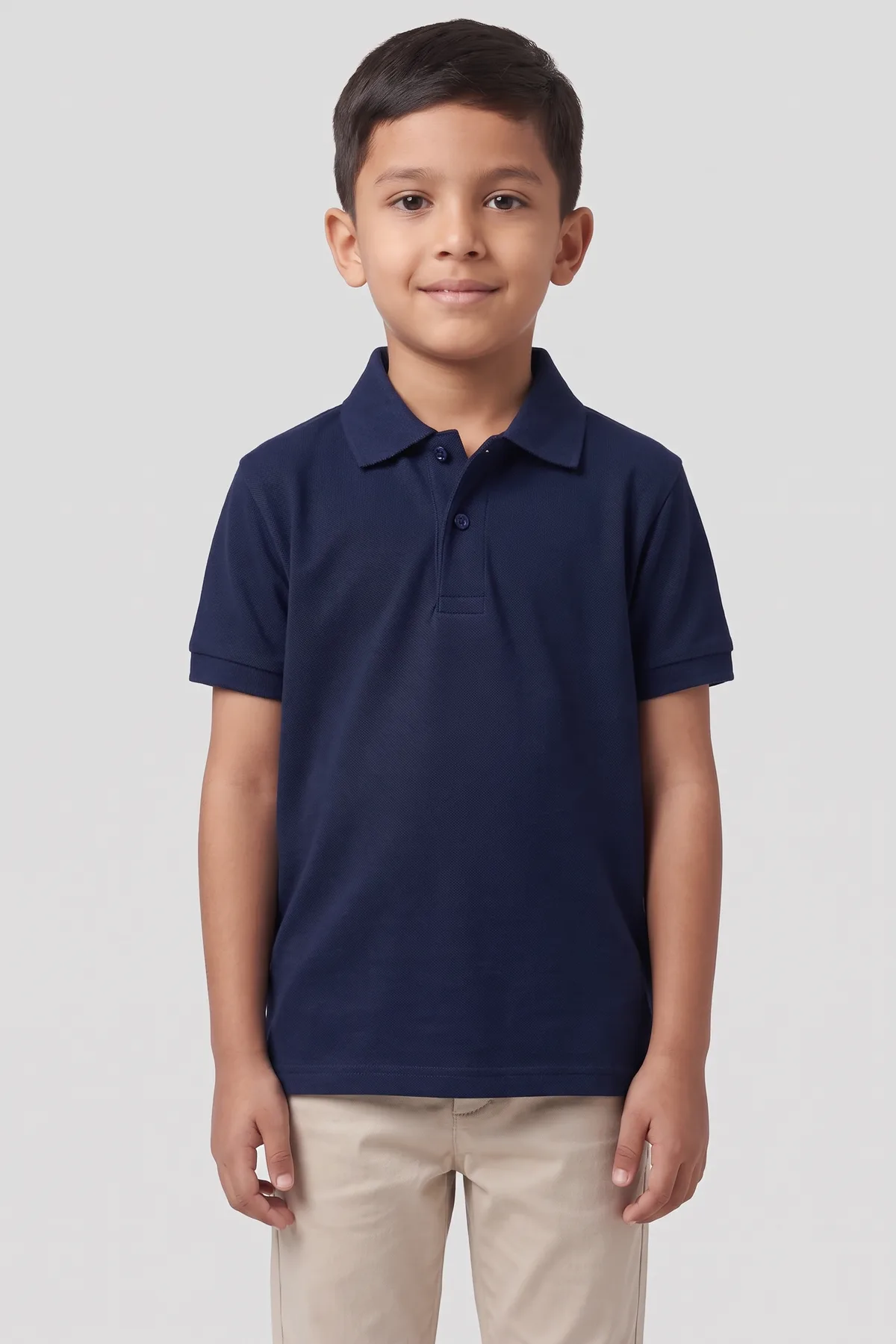 Classic Kids Polo in Navy