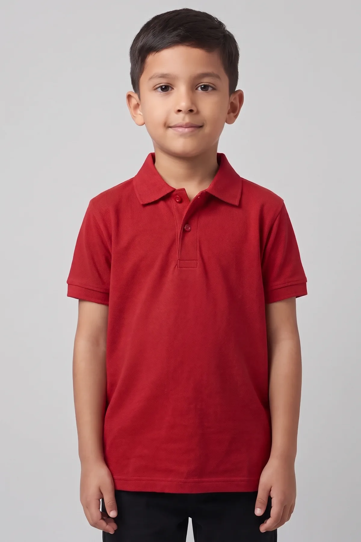 Classic Kids Polo in Red