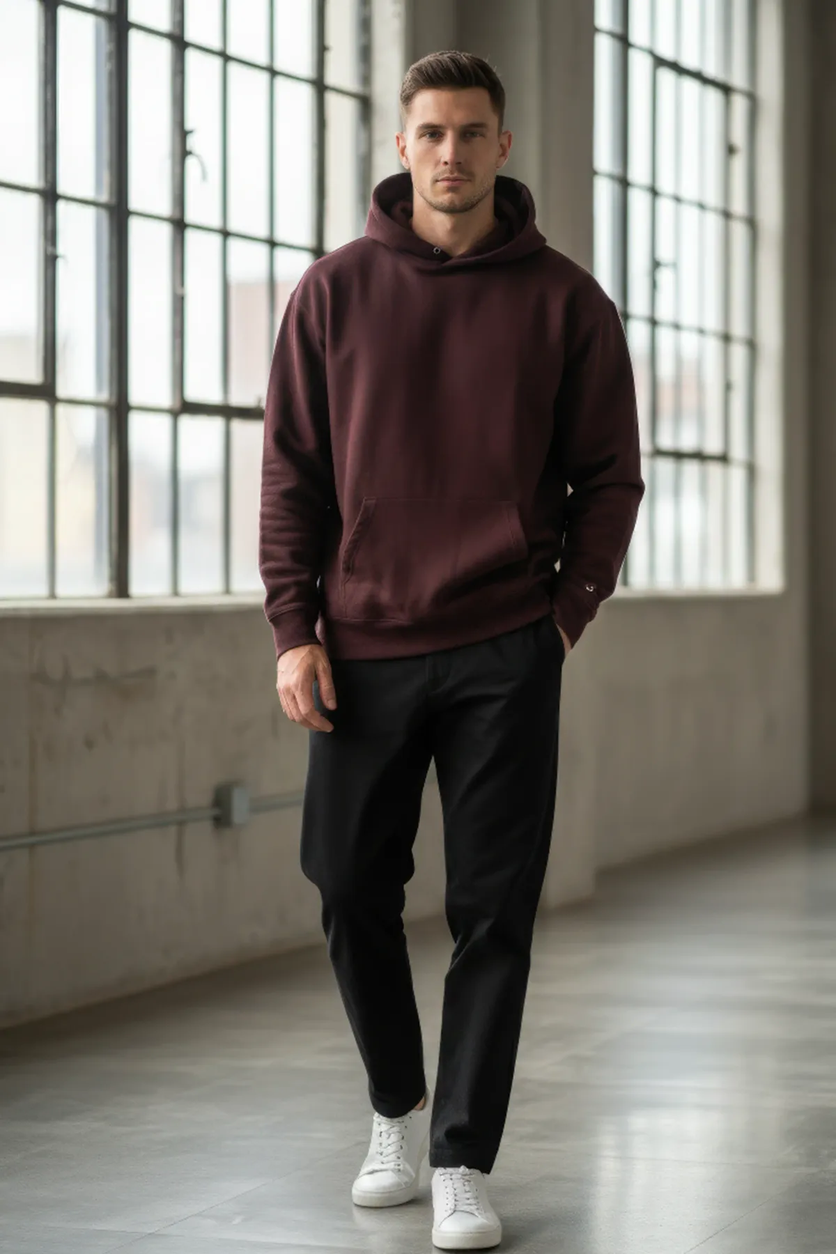 Classic Oversized Hoodie in Coffee