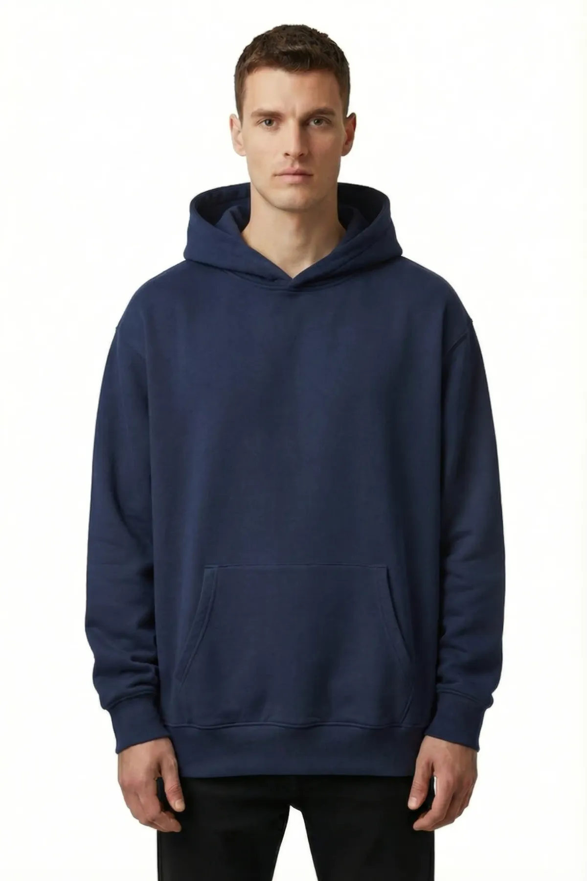 Men's Classic Oversized Hoodie in Navy