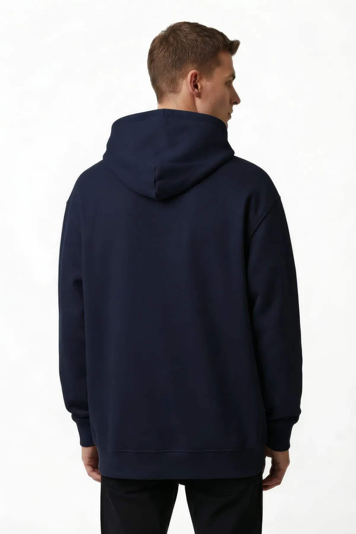 Classic Oversized Hoodie in Navy, back