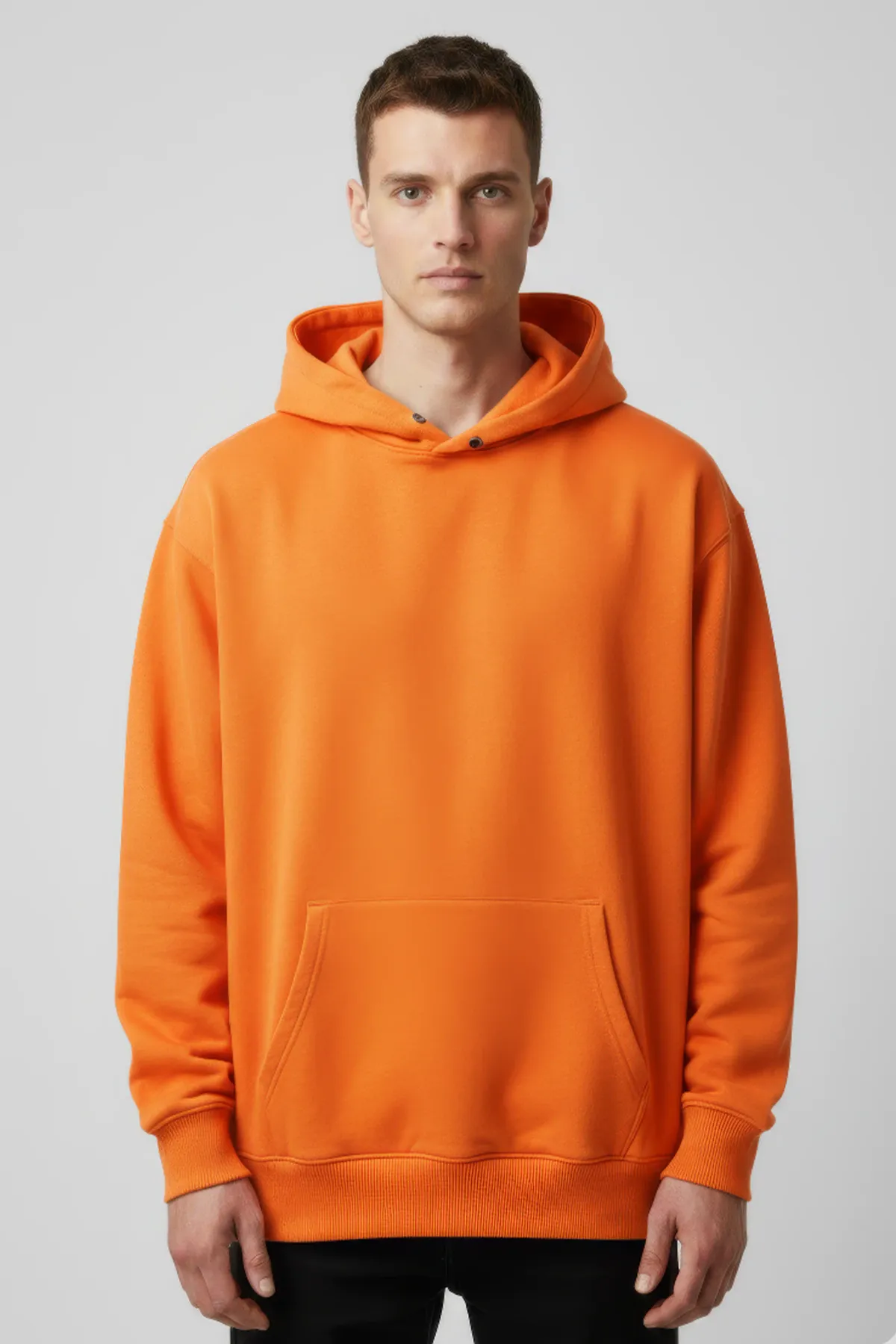 Men's Classic Oversized Hoodie in Orange