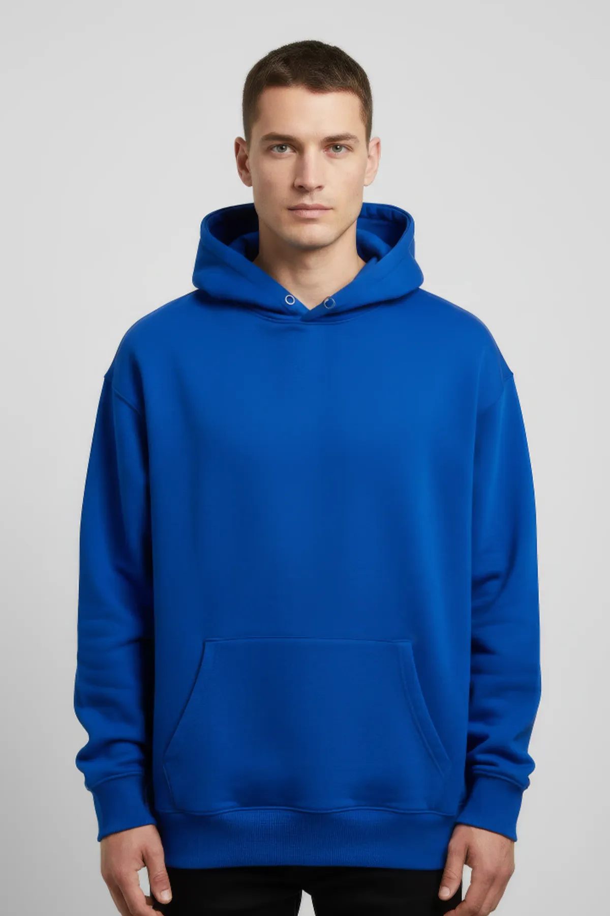 Men's Classic Oversized Hoodie in Royal Blue