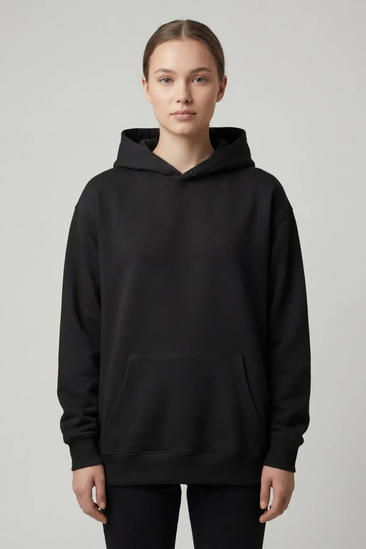 Women's Classic Oversized Hoodie in Black