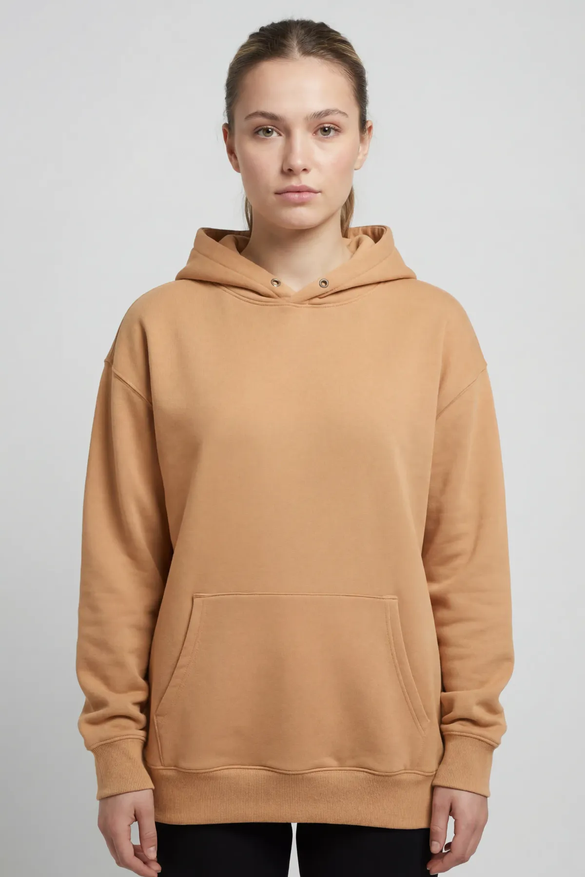 Women's Classic Oversized Hoodie in Camel