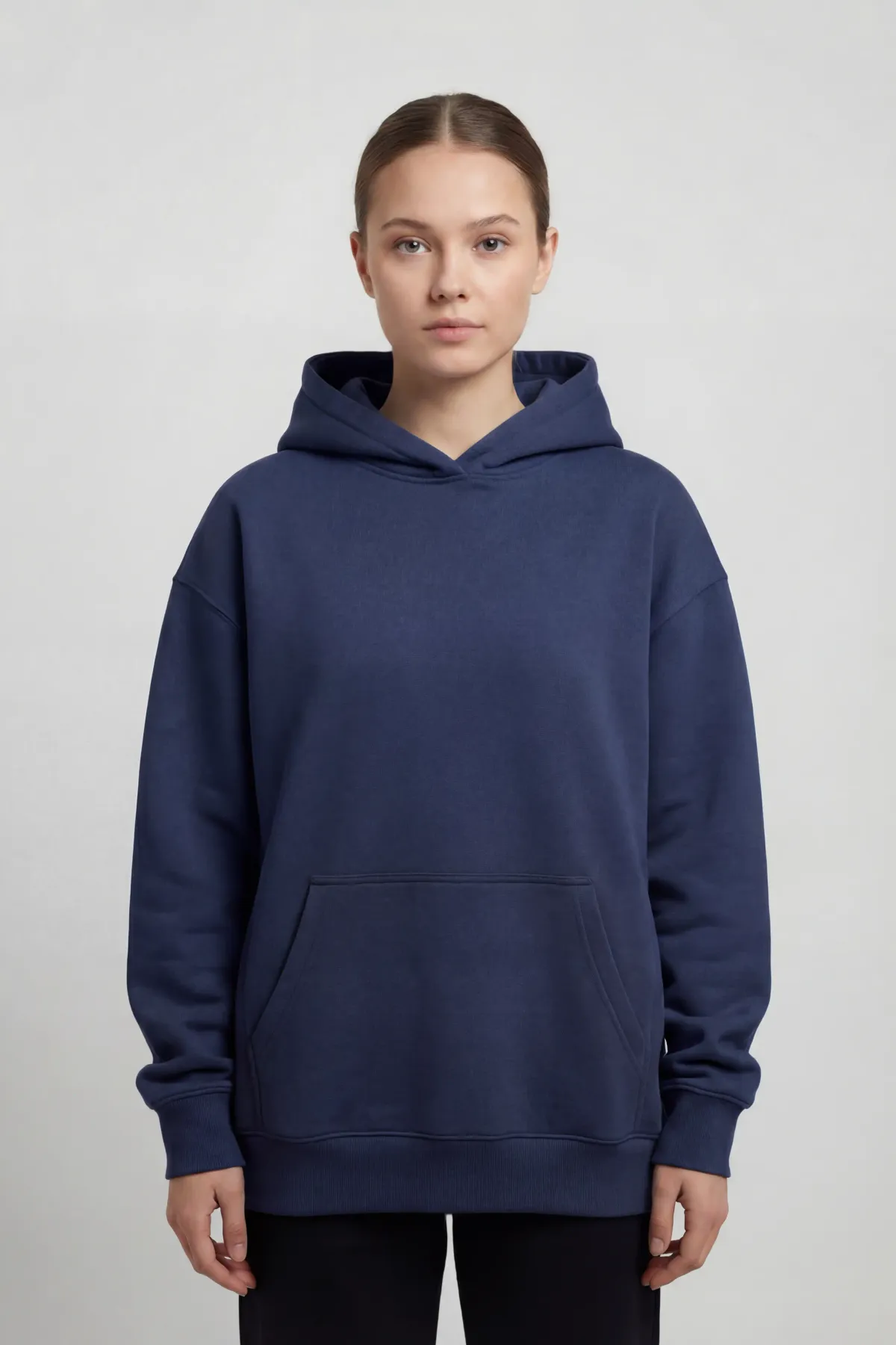 Women's Classic Oversized Hoodie in Navy