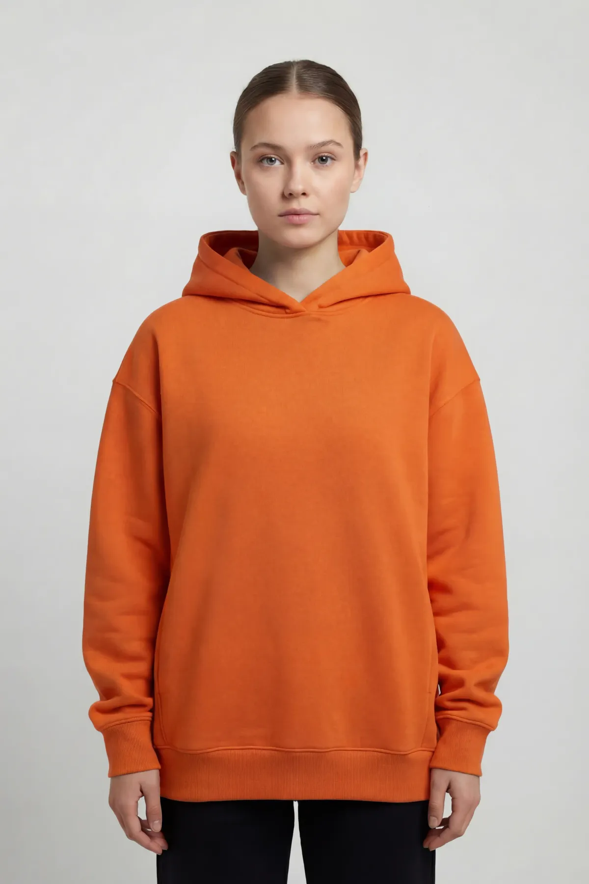 Women's Classic Oversized Hoodie in Orange